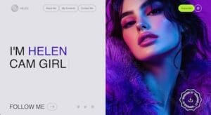 Elegant design for sex worker portfolio website
